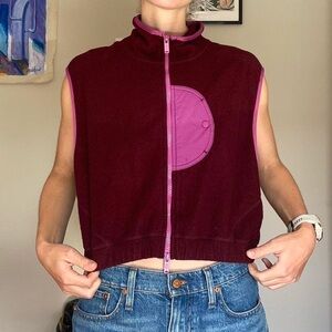 Free People movement base camp Sherpa vest with cute pocket